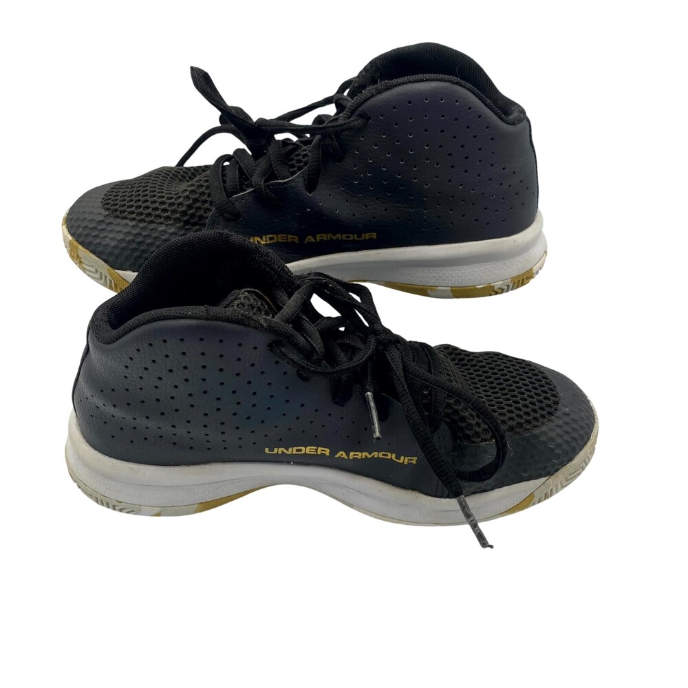Under Armour Jet 2019 3022122-103 Youth 3 Sneakers Black Mesh Basketball Shoes